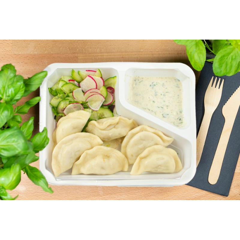 PIEROGI: z kurczakiem i...